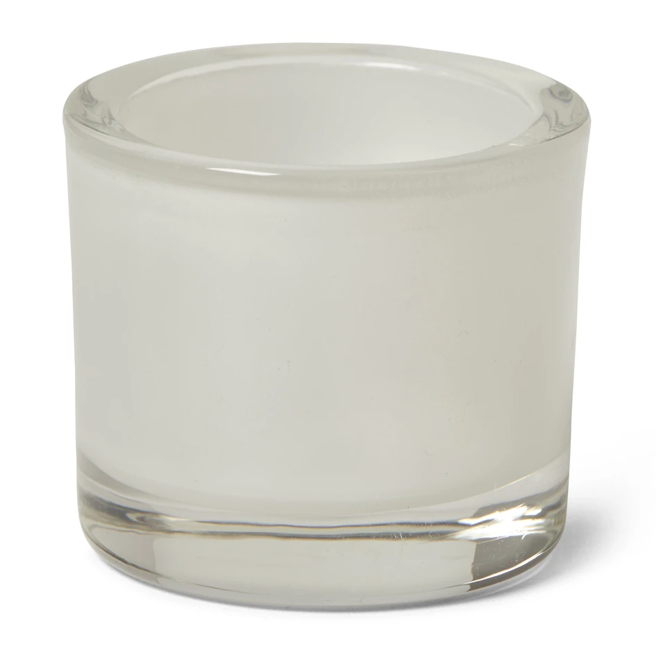 Mango Pearl - Ljuslykta, H 5,7 Ø 6,5 cm - Vit