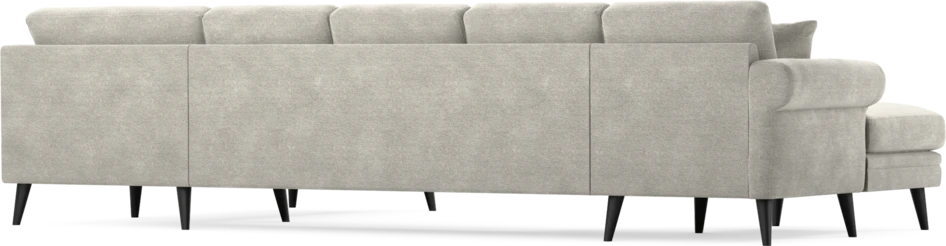 Eden - 3-sits soffa med schäslong vänster och divan höger - Grå