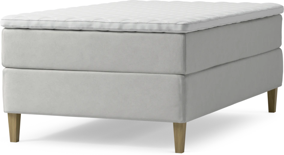 Delux Exclusive - Kontinentalsäng, enkelsäng 120 cm med bäddmadrass och sängben