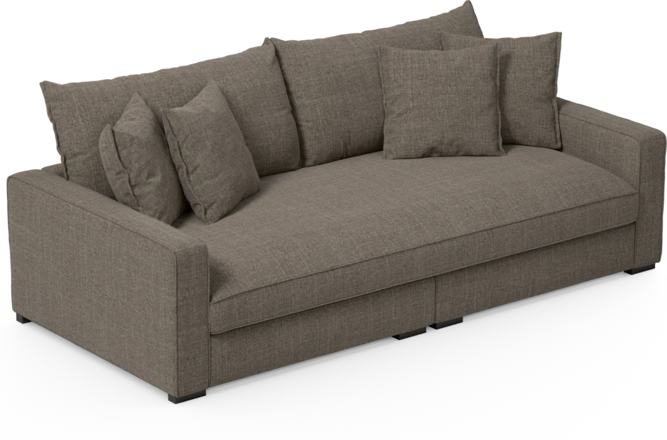 Rossi - 3-sits soffa, hel dyna - Brun