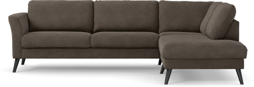 Bridge - 3-sits soffa med divan höger - Gul