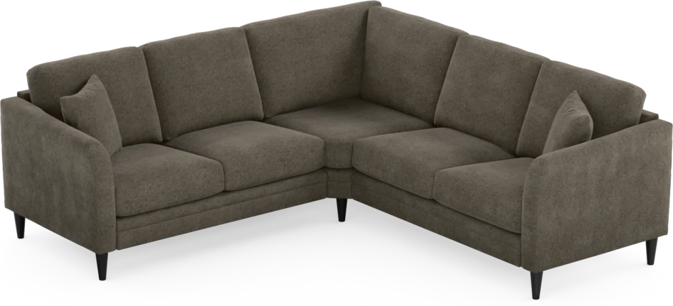 Eden - Hörnsoffa, 2+2-sits - Brun
