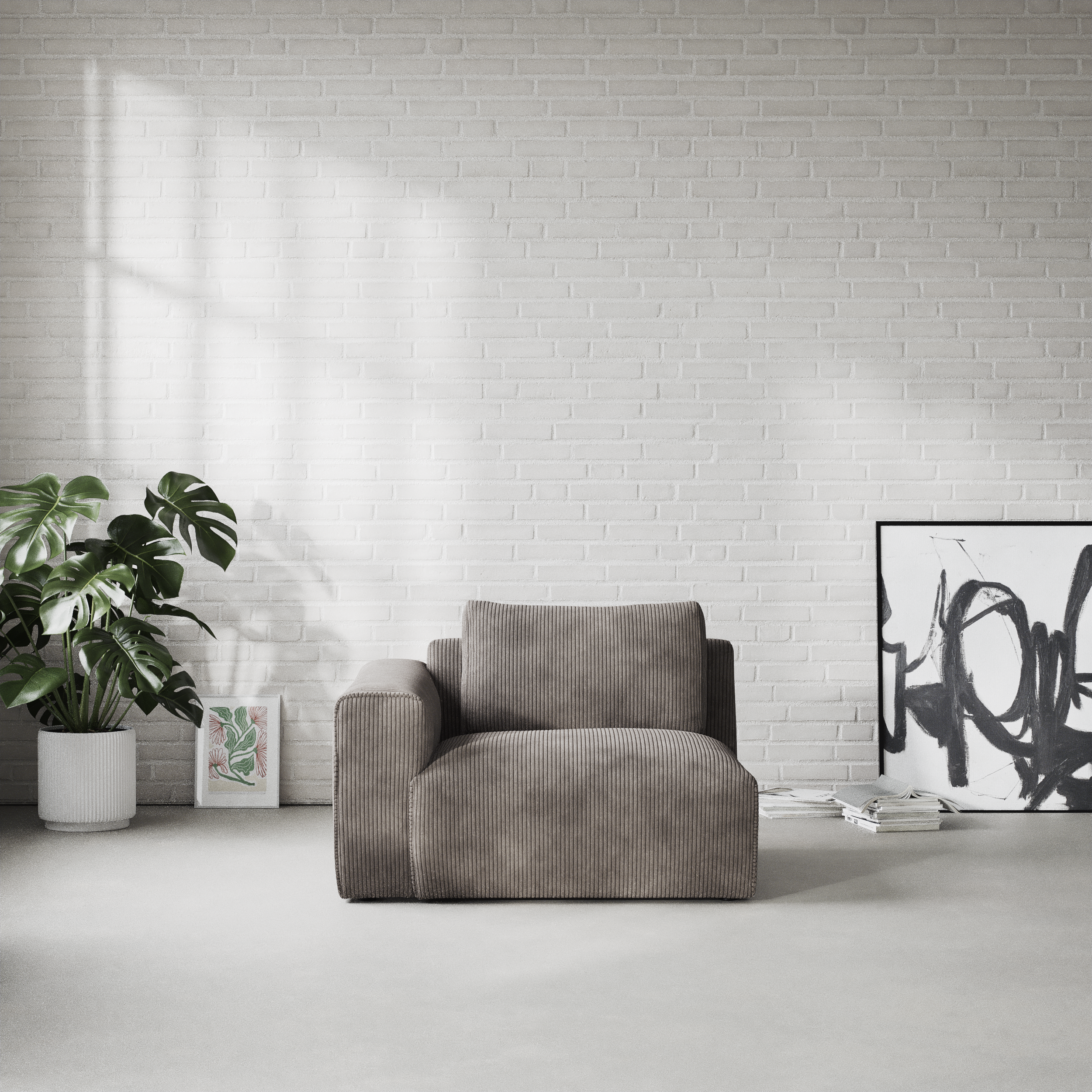 Free, 1,5-sits med armstöd vänster