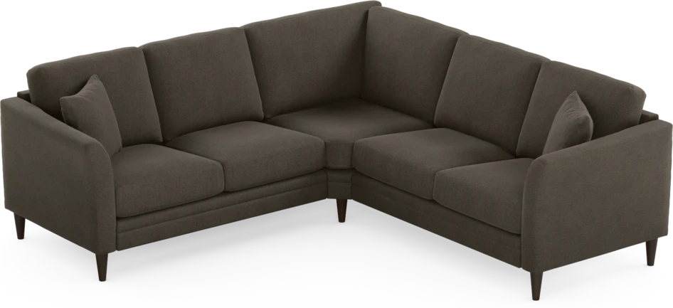 Eden - Hörnsoffa, 2+2-sits - Brun