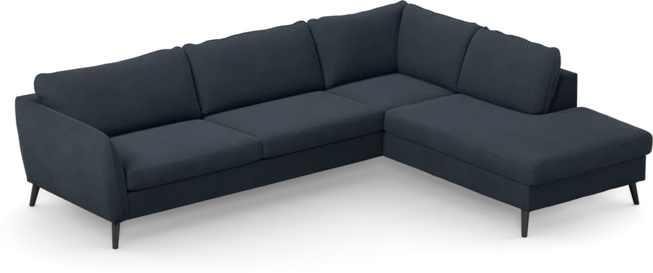 County - 2,5-sits soffa med divan höger - Blå