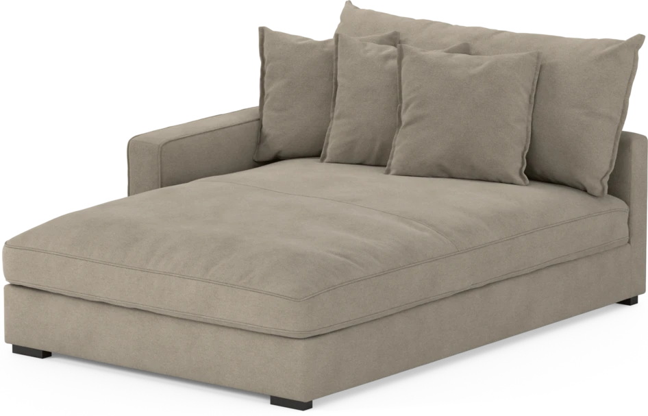 Rossi - Schäslong XL vänster - Beige