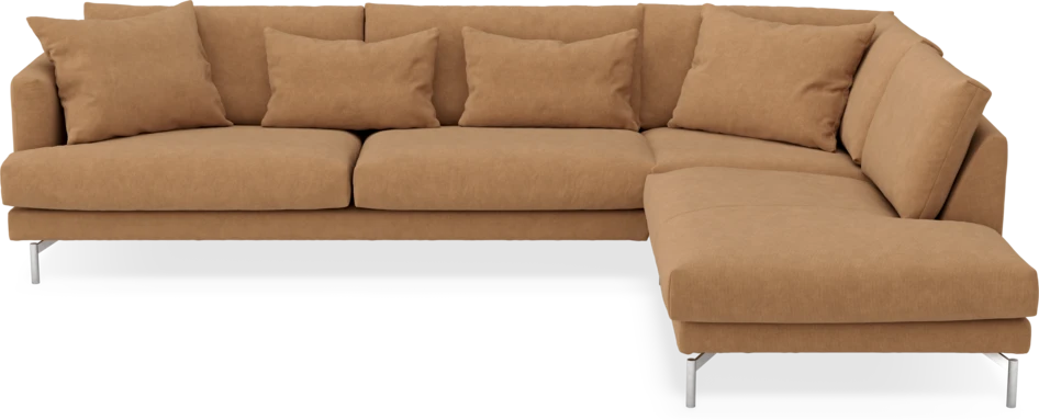 Harper - 3-sits soffa med divan höger - Gul