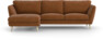 Madison Lux - 2-sits soffa med schäslong vänster - Orange