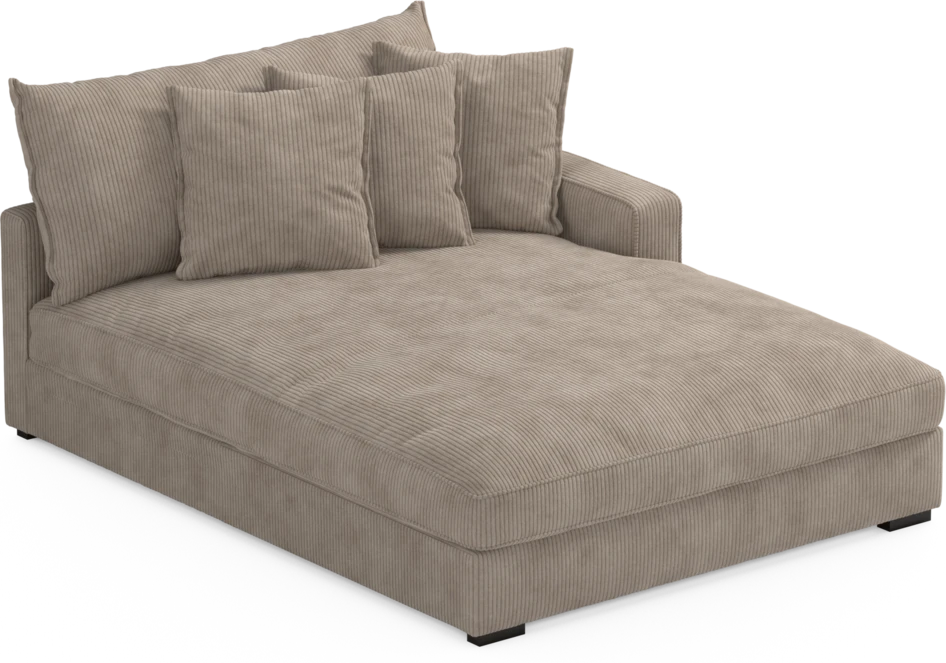 Rossi - Schäslong XL vänster - Beige