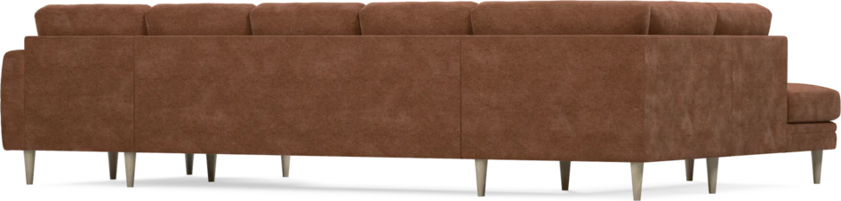 Eden - 3-sits soffa med divan vänster och schäslong höger - Orange