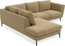 Madison - 2-sits soffa med divan vänster - Brun
