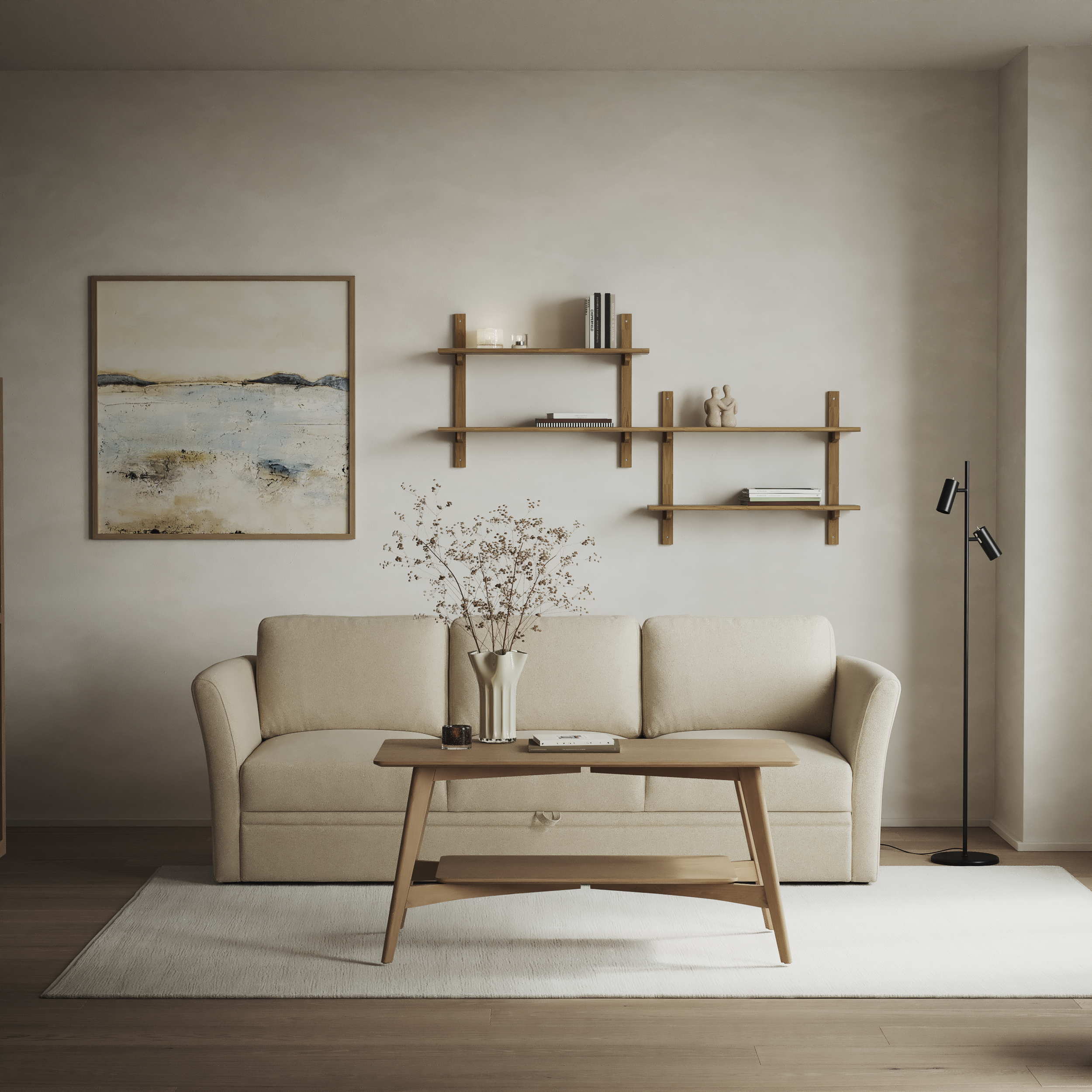 Öland - Bäddsoffa 3-sits, längsbäddad - inspiration
