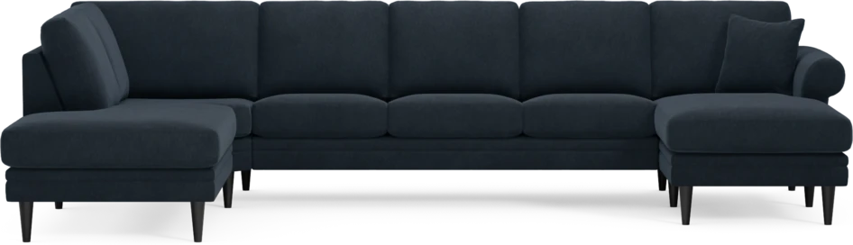 Eden - 3-sits soffa med divan vänster och schäslong höger - Blå