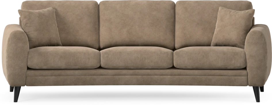 Eden - 3-sits soffa svängd - Beige