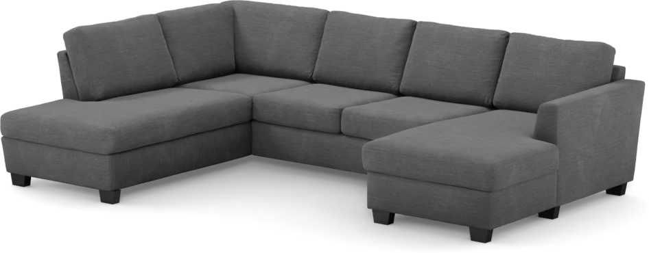 Friday - 3-sits soffa med divan vänster och schäslong höger - Grå