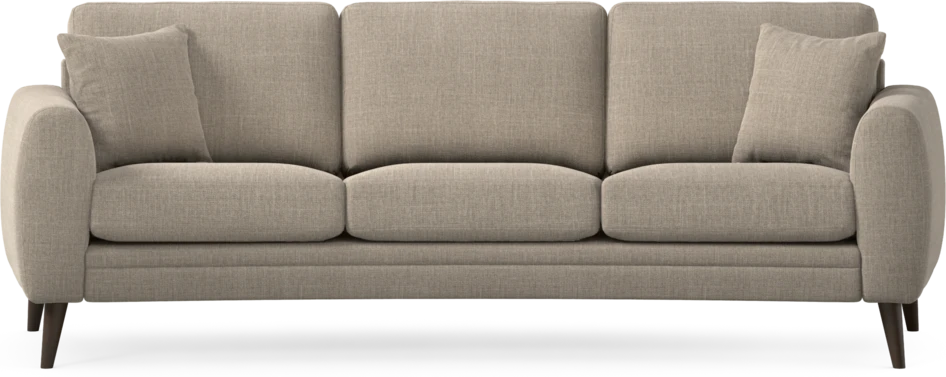 Eden - 3-sits soffa svängd - Beige