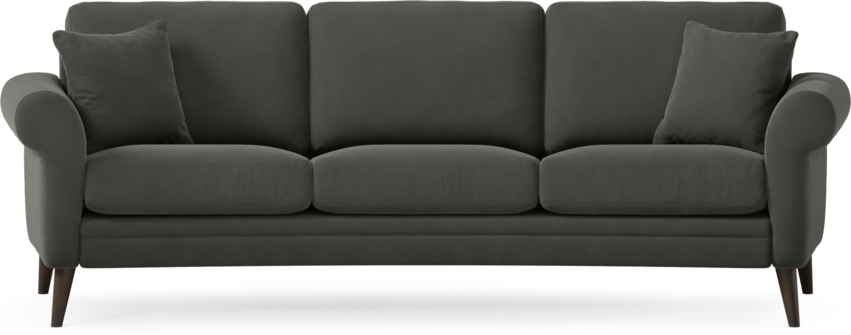 Eden - 3-sits soffa svängd - Grå