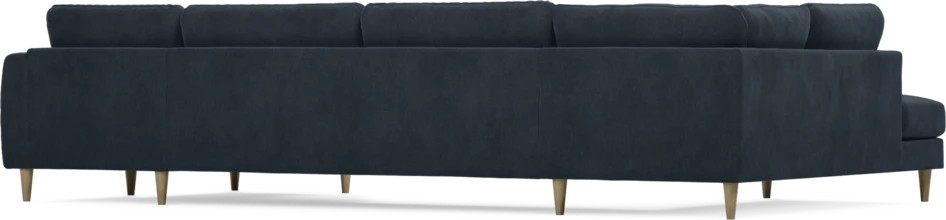 Bridge - 3-sits soffa med divan vänster och schäslong höger - Blå