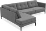 Rio - 3-sits soffa med divan vänster - Grå