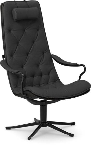 Moore - Fåtölj hög rygg - Svart