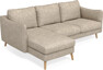 Madison Lux - 2-sits soffa med schäslong vänster - Beige
