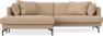 Harper - 4-sits med schäslong XL vänster - Gul