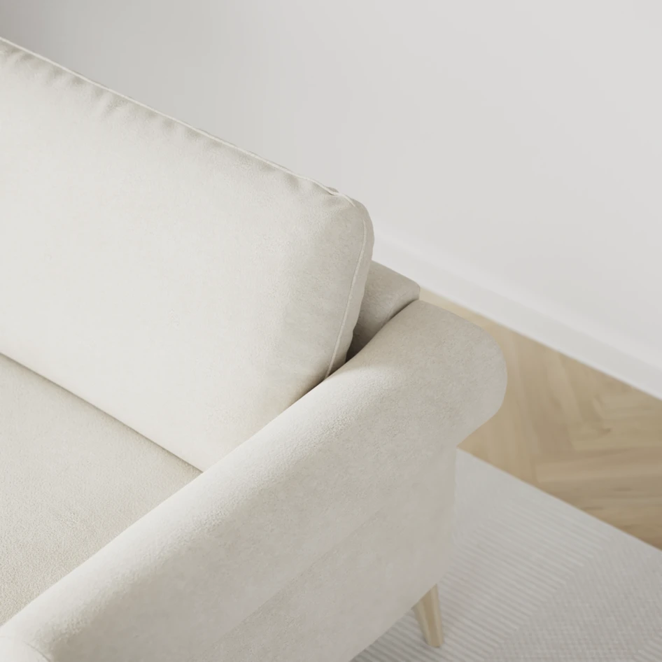 Bridge - 3-sits soffa - Vit
