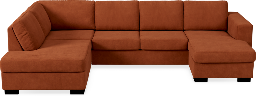 Nevada - 3-sits soffa med divan vänster och schäslong höger - Röd