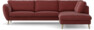 Madison Lux - 3-sits soffa med divan höger - Rosa