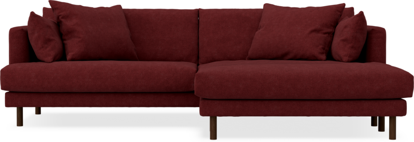 Harper - 4-sits med schäslong XL höger - Rosa