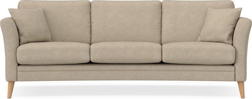 Eden - 3-sits svängd - Beige