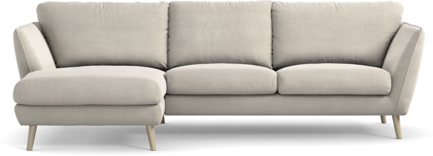 Madison Lux - 2-sits soffa med schäslong vänster - Beige