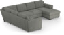 Friday - Hörnsoffa, 2+3-sits med schäslong höger - Grå