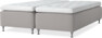 Delux Dream - Ramsäng, dubbelsäng med bäddmadrass - Grå