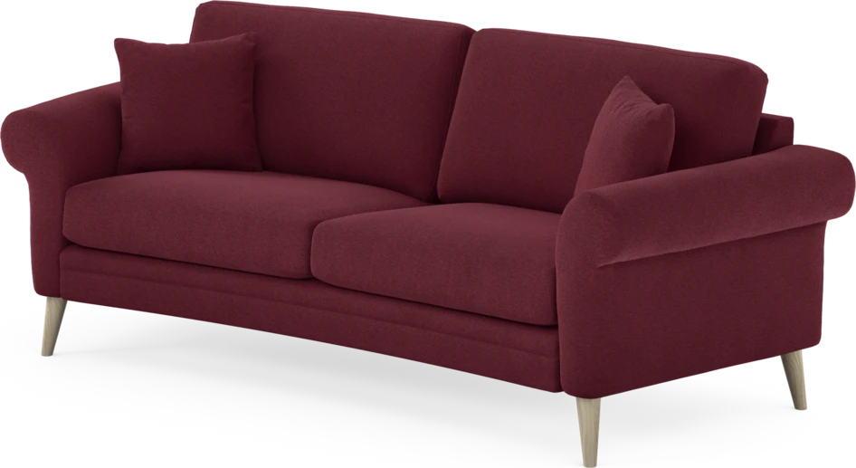Eden - 2,5-sits soffa svängd - Röd