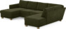 Friday - 3-sits soffa med schäslong vänster och divan höger - Grön