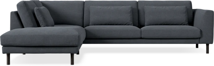 Willow, 3-sits soffa med divan vänster, fast klädsel