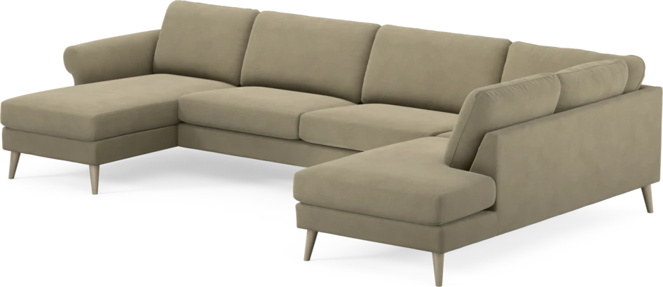 Bridge - 3-sits soffa med schäslong vänster och divan höger - Beige