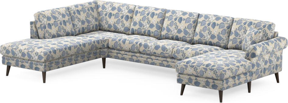 Eden - 3-sits soffa med divan vänster och schäslong höger - Flerfärgad