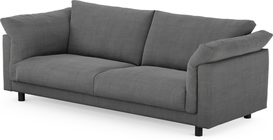 Cherrie - 3-sits soffa, fast klädsel - Grå