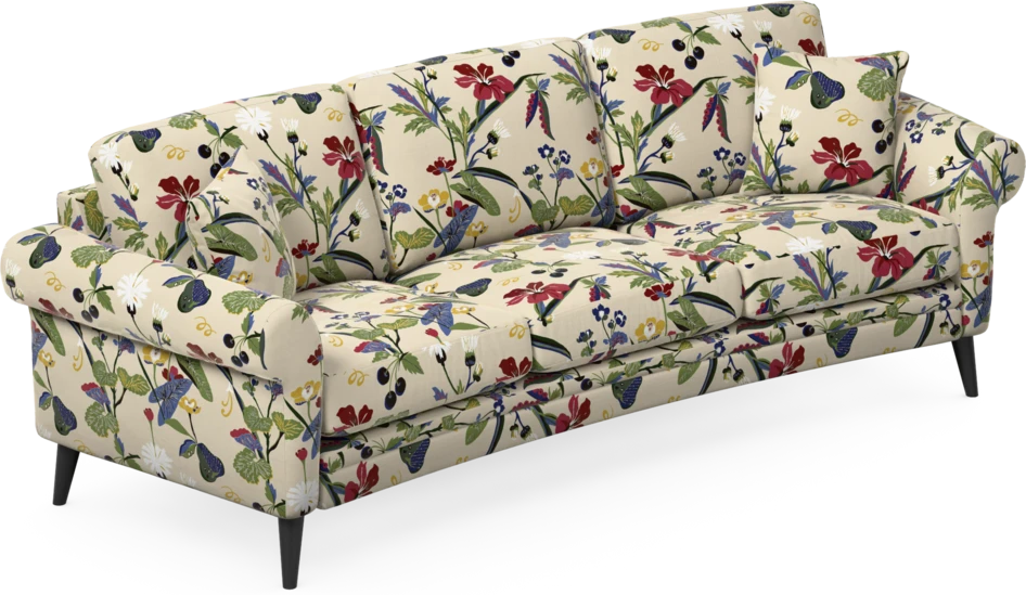 Eden - 3-sits soffa svängd - Flerfärgad