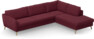 County - 2,5-sits soffa med divan höger - Röd