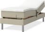 Roma Family - Ställbar säng, enkelsäng med bäddmadrass, B 80-120 - Beige