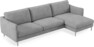 Madison Lux - 3-sits soffa med schäslong höger - Vit