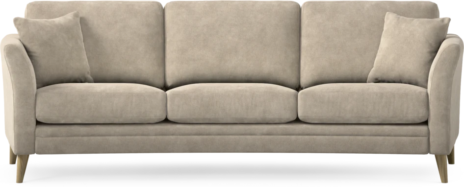 Eden - 3-sits soffa svängd - Beige
