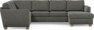 Friday - Hörnsoffa, 2+3-sits med schäslong höger - Grå