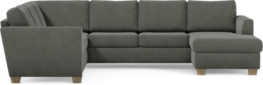 Friday - Hörnsoffa, 2+3-sits med schäslong höger - Grå