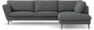 Madison Lux - 3-sits soffa med divan höger - Grå