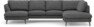 Madison - 2-sits soffa med schäslong vänster och divan höger - Vit