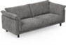 Cherrie - 3-sits soffa, fast klädsel - Grå